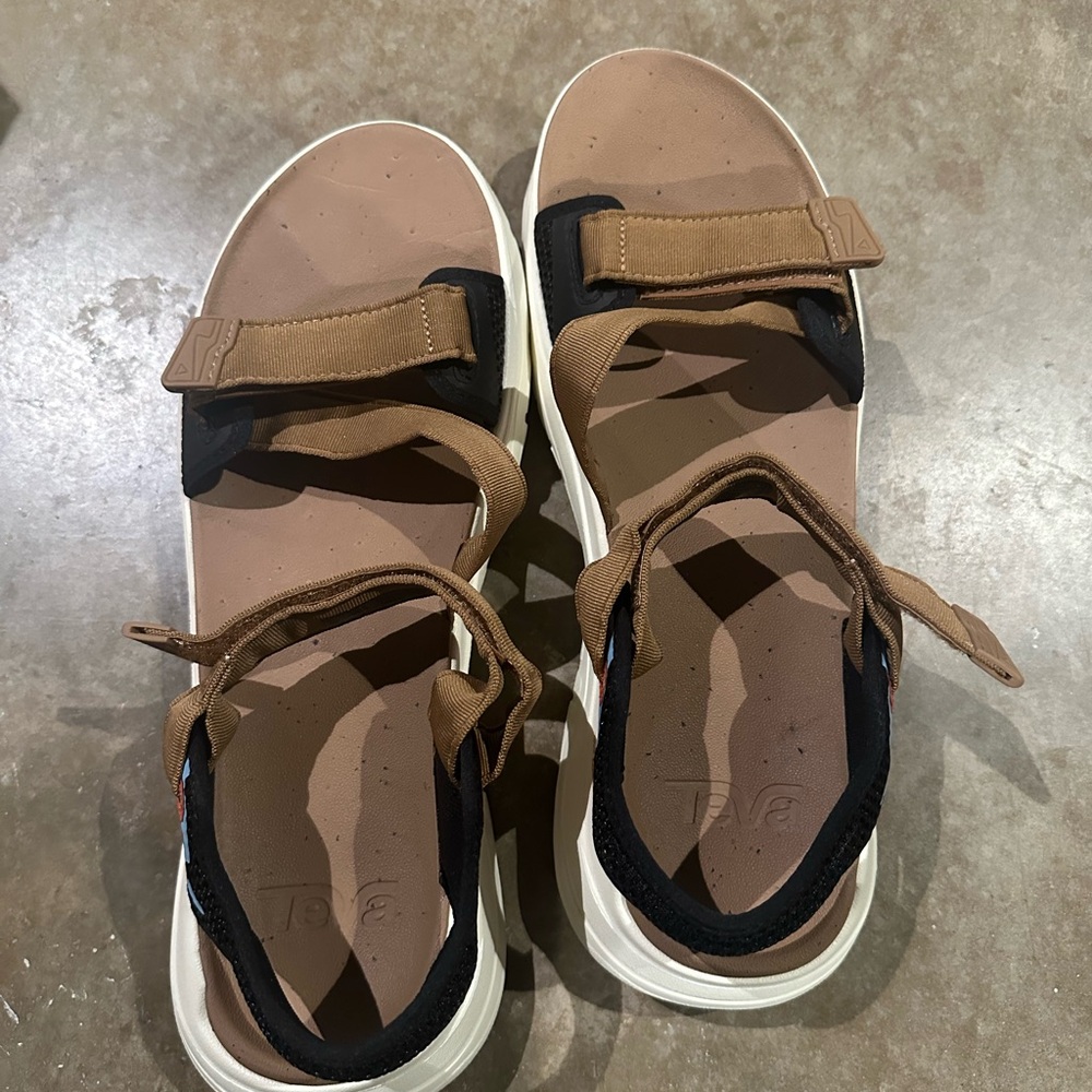 Teva Black and Tan Sandals